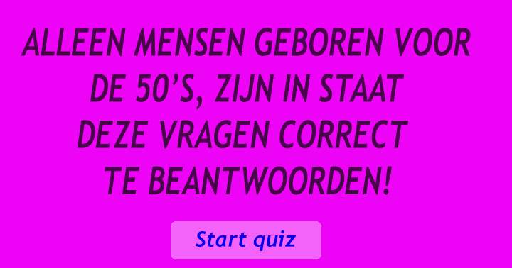 Geschiedenis quiz