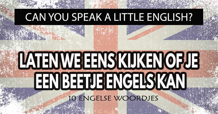 10 Engelse woordjes