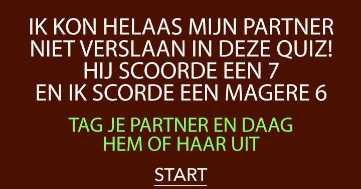 Daag je partner uit!