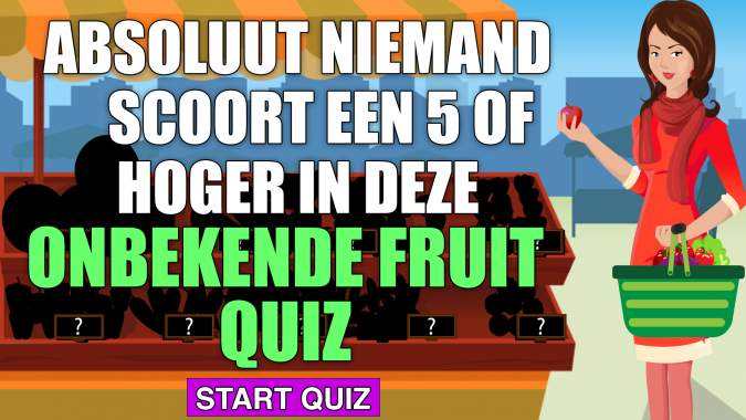  Onbekende fruitquiz