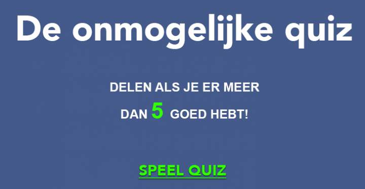 Velen faalden in deze lastige quiz