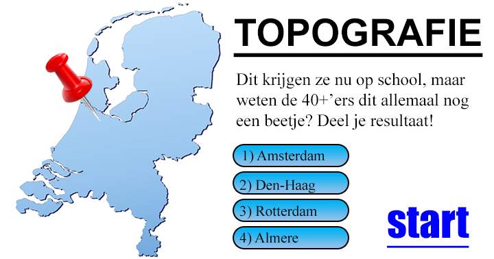 Scoor jij ook net een voldoende in deze topografie quiz?