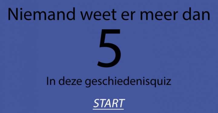 Niemand heeft er meer dan 5 goed