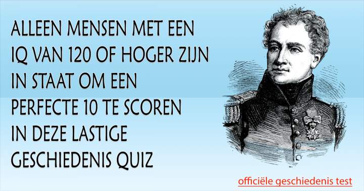 Geschiedenis Trivia Quiz