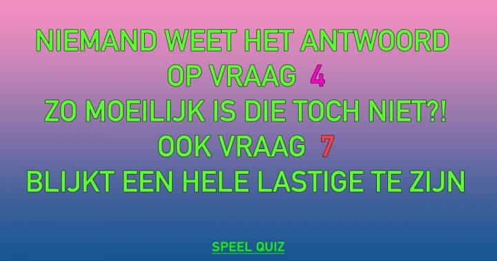 Algemene Kennis Quiz