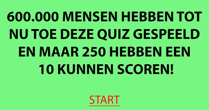 Een quiz die alleen geschikt is voor de echte slimmeriken