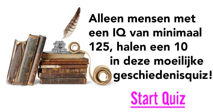 Geschiedenisquiz voor genieën!