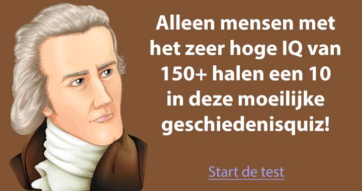 Test de hoogte van jouw geschiedenis-IQ!