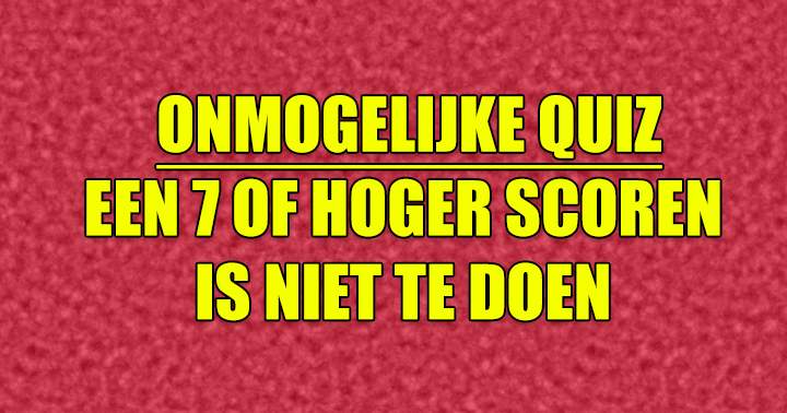 ALGEMENE KENNIS QUIZ 