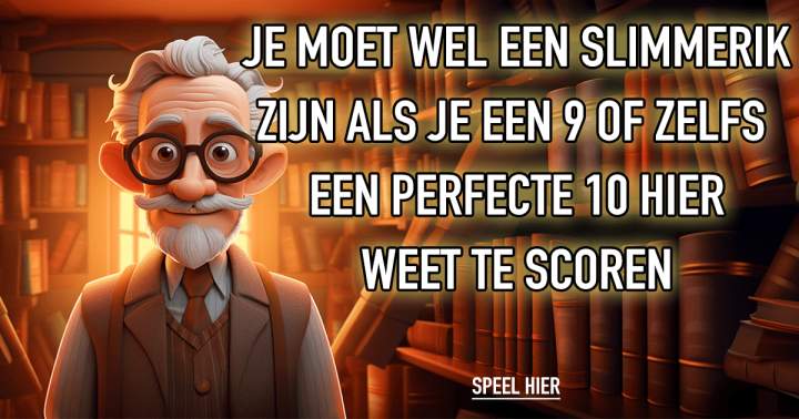 Banner for Triviaquiz voor genieën