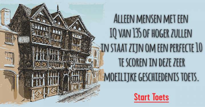 Banner for Geschiedenis Toets