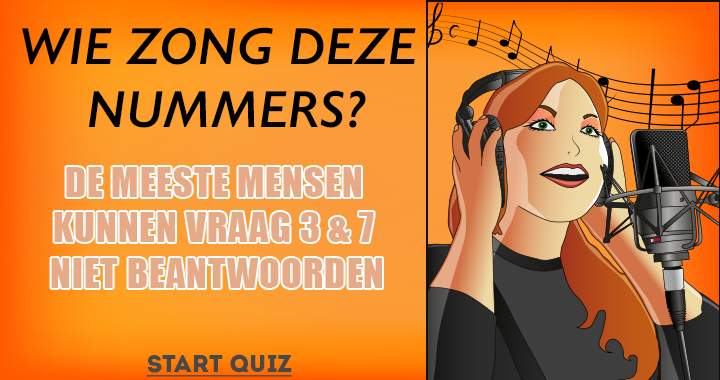 Wie zong deze hits? 