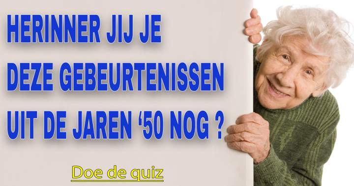 Gebeurtenissen in de jaren '50