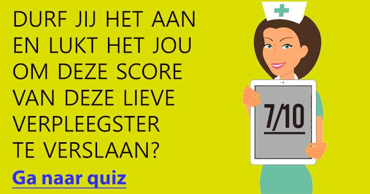 Versla jij mij in deze medische quiz?