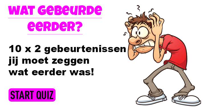 Banner for Wat gebeurde eerst?