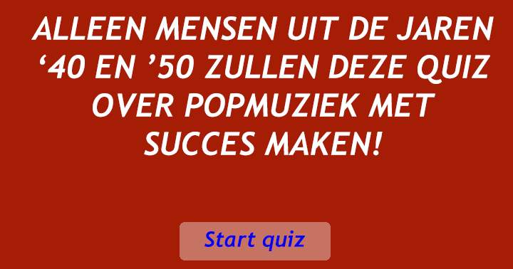 Banner for De onmogelijk pop quiz. Ga jij er 10 goed beantwoorden?