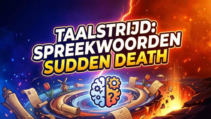 Banner for Hoe goed ken jij Nederlandse spreekwoorden - Sudden death?