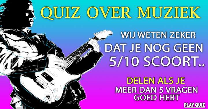 Pittige quiz over muziek