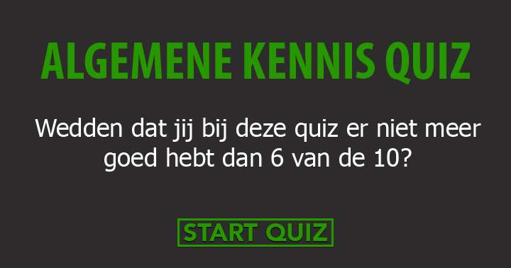 De meeste mensen beschouwen deze quiz als 'onmogelijk'