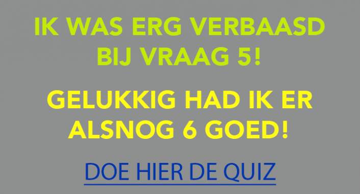 Versla jij mijn score van 6 goed?