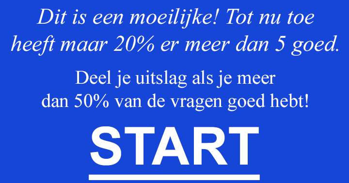 Deel je uitslag als je meer dan 50% goed hebt