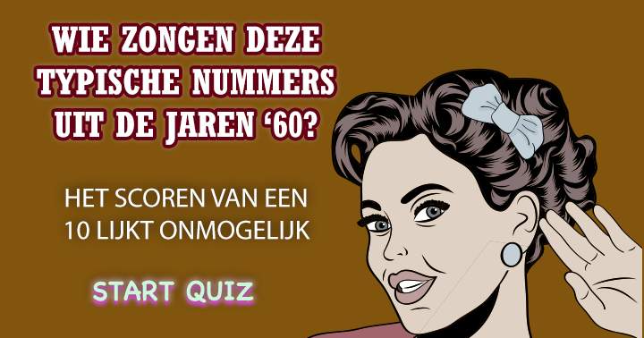 Moeilijke quiz over liedjes uit de jaren '60