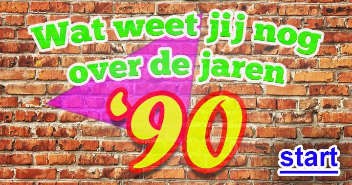 Kan jij deze 10 vragen over de jaren '90 goed beantwoorden?