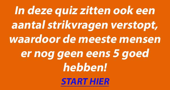 Algemene kennis quiz