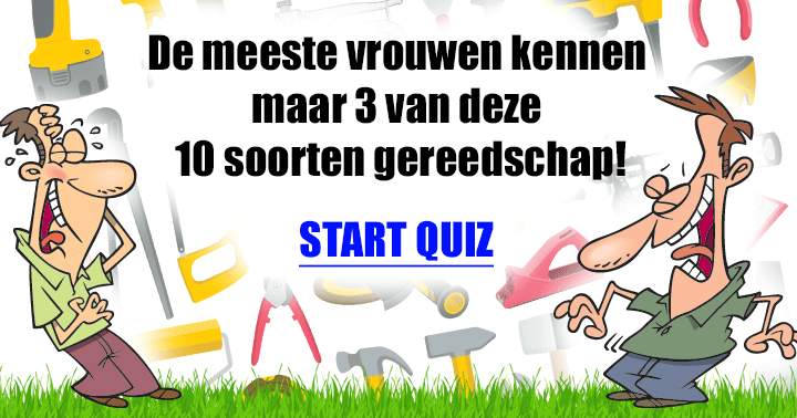 Gereedschapsquiz voor vrouwen