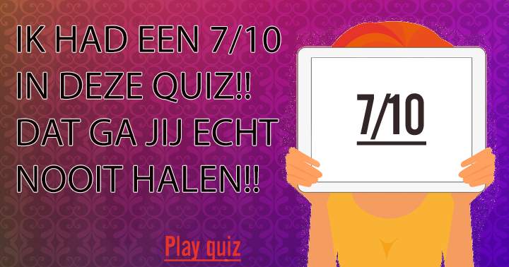 Een lekkere pittige quiz voor de liefhebber!