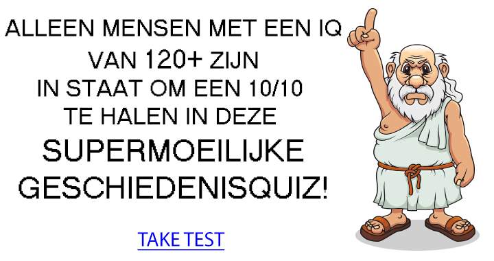  Een geschiedenisquiz waar 90% het moeilijk mee heeft!!