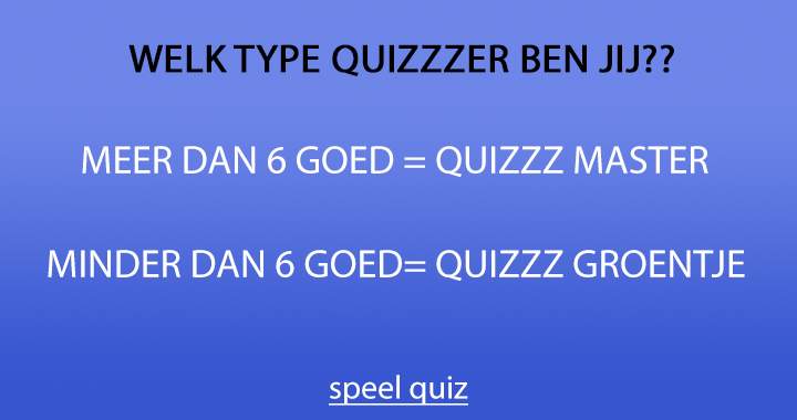 Laat zien dat je een Quizzzmaster bent!