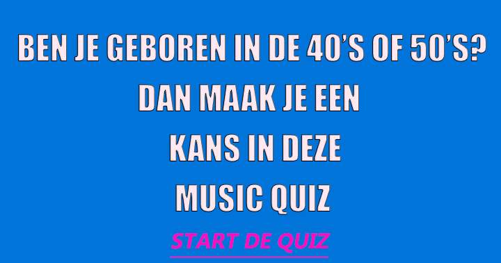 Pop muziek quiz